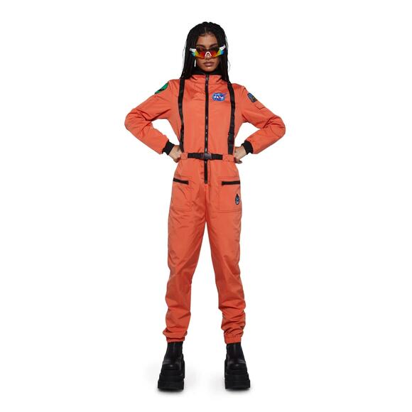 Dolls Kill NASA-TY FLIGHT SUIT COSTUME Size Small S Halloween Space Astronaut - Picture 2 of 6